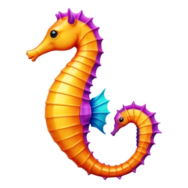 Seahorse - чтобы выглядил как настоящий эмодзи sticker