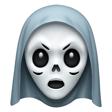 ghost face from Scream sticker