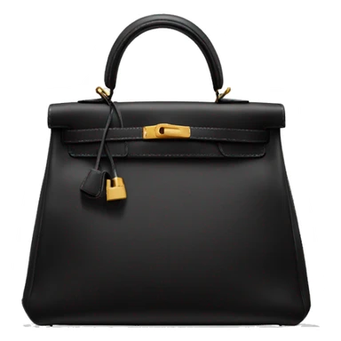 Black Hermès Kelly bag sticker