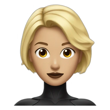 batwoman short blonde hair sticker