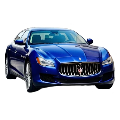 Maserati Quattroporte (2022) – cinematic-realistic Maserati Quattroporte emoji, its striking Italian design turning heads as it effortlessly maneuvers through the streets of Milan. The engine roars with Italian flair, echoing the car's racing heritage while enveloping the driver in an atmosphere of true luxury. sticker