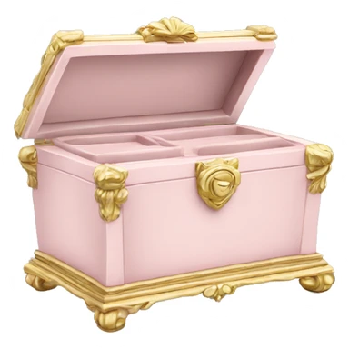Regency jewelry box light pink color  sticker