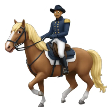 kylian mbappé sur un cheval sticker