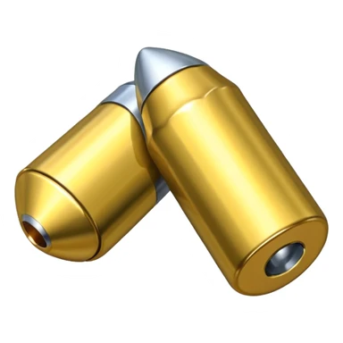 a single bullet sligly ratated to the right side sticker