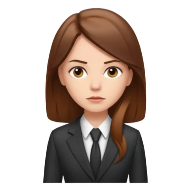 white-girl-with-long-brown-hair-lawyer sticker