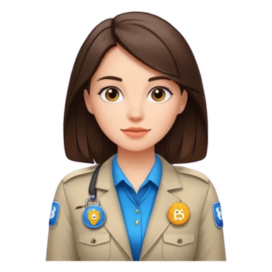 crypto event girl conference brunette sticker