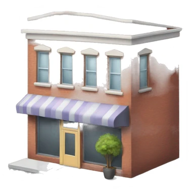 a hair salon building sticker