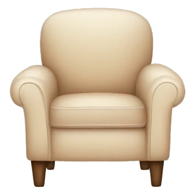 Cozy beige armchair sticker