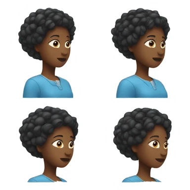 Black women has blue eays  sticker