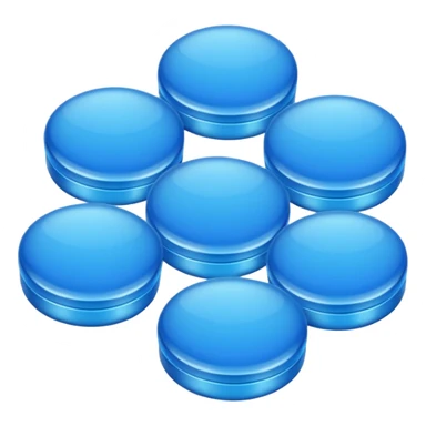 Pastilles vérification bleue sticker