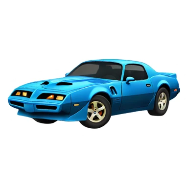 Blue trans am sticker