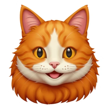 ginger cat smiling sticker