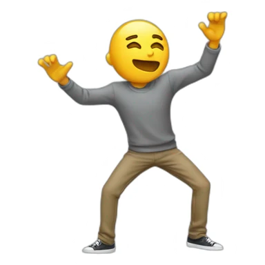 Homme qui fait un dab sticker