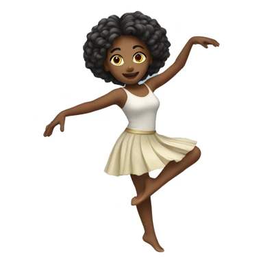 dancing girl sticker