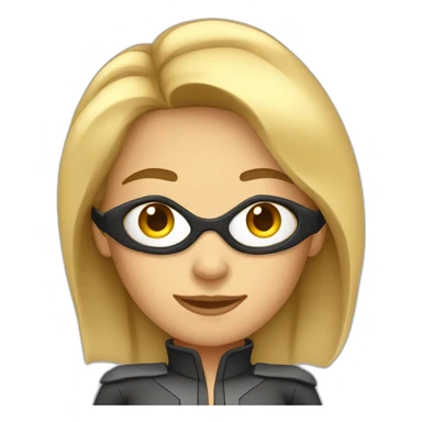 super hero female manager sticker