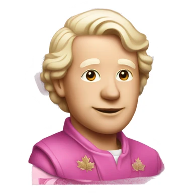 Pink Canadian money sticker