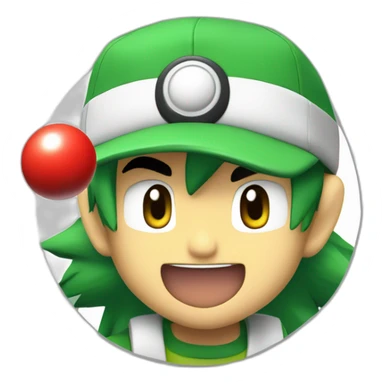 Ash Ketchum, throwing a pokè ball sticker