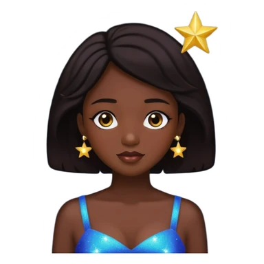 
esta noche solo las lula y estrellas sin fondo sticker