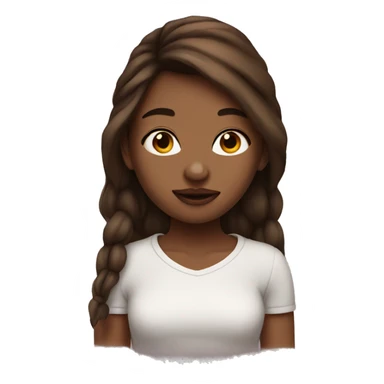 girl with brown hair and septum piercing sticker