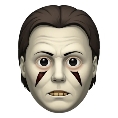 michael myers black eyes sticker
