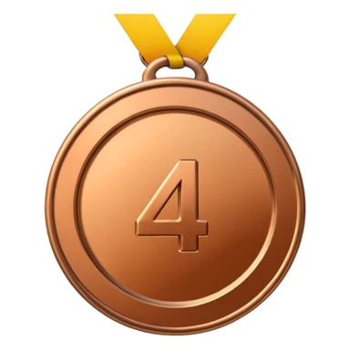 4th place medal sticker