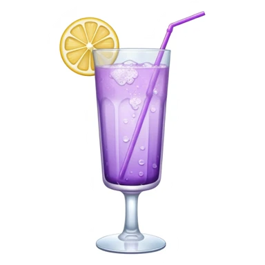 Cocktail light purple with high glass sticker