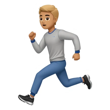 Man in plane clothes running after the car called hyundai ionic sticker