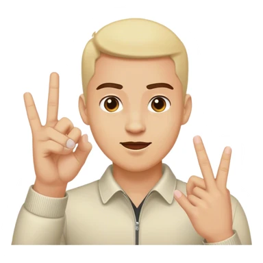 guy flipping group of people off sticker