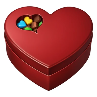 heart shaped box of chocolate sticker