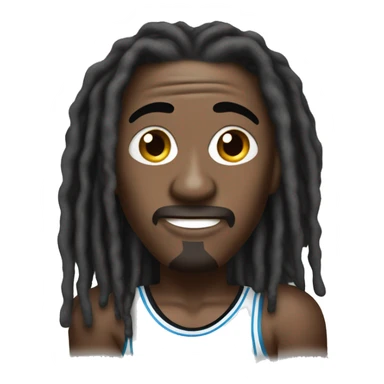 Micheal Jordan wit dreads sticker