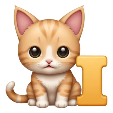 a baby kitten with the words huh sticker