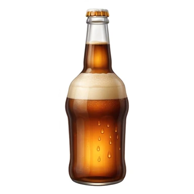 bottle of brown ale sticker