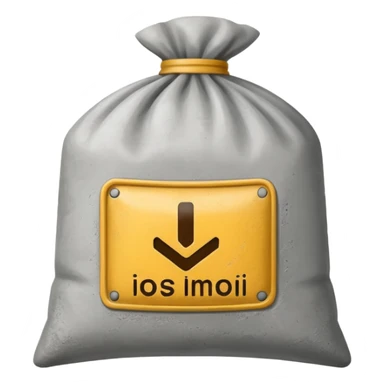 cement powder square bag sticker