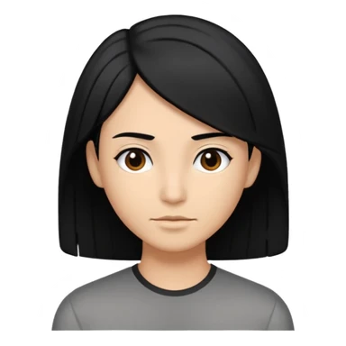 50 yr old mostly black hair with some grey, side swept part,  sticker