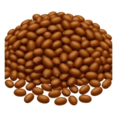 raw beans (like brazilian beans) sticker
