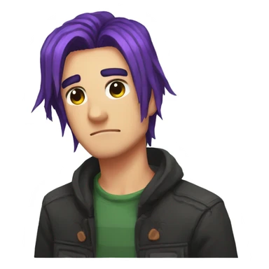Stardew Valley emo dude sticker