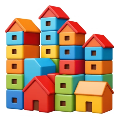 Toy Block Homes sticker