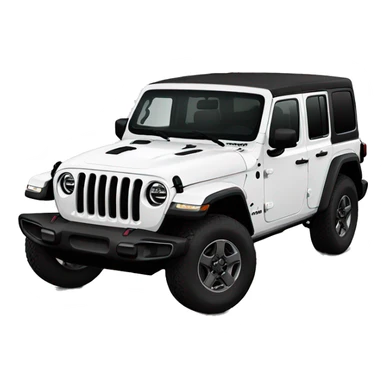 2021 white jeep wrangler 4 door sticker