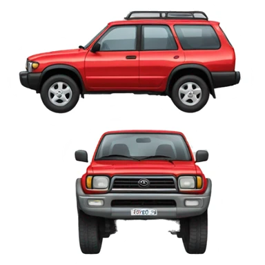 1993 red toyota surf sticker