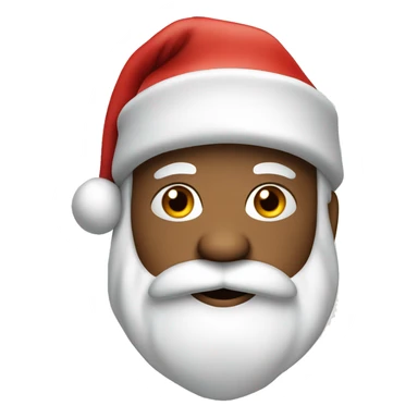 Santa in a Christmas hat sticker