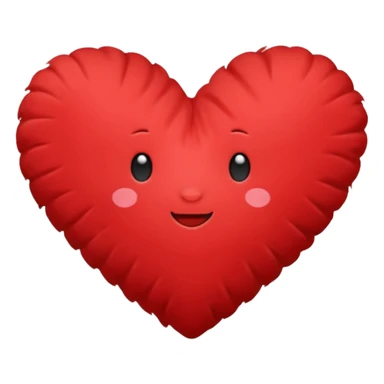 heart-shaped pillow sticker
