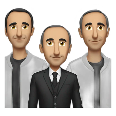 Eric-zemmour-avec-son-amis-noir sticker