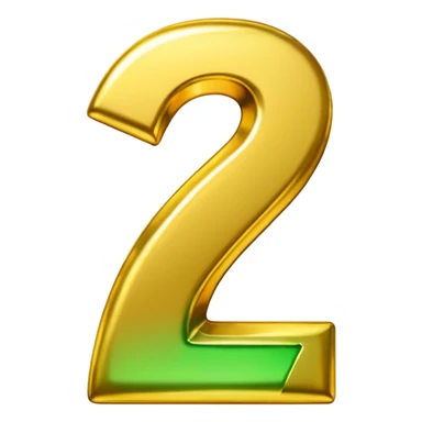number 7 in golden and green shadows sticker