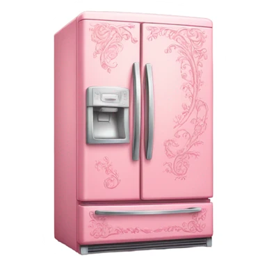 large fancy pink refrigerator sticker