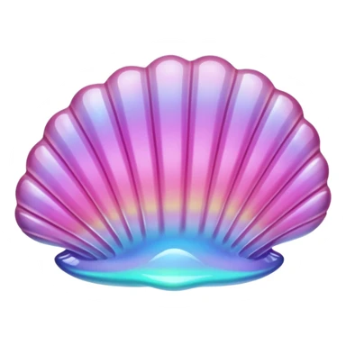 pink crystal clam sticker