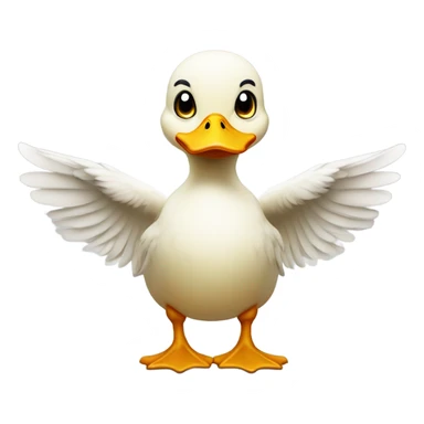 Baby duck annoyed  sticker