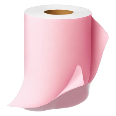 Pink toilet paper sticker