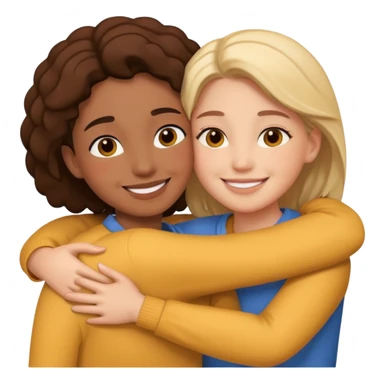 Besties hug sticker