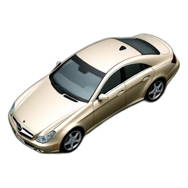 Mercedes CLS w219 color champagne more view sticker
