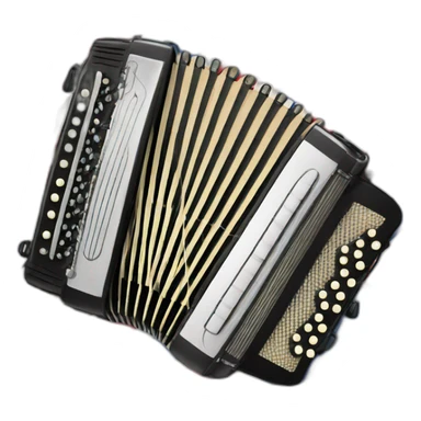 Accordion on colors of serbian flag sticker